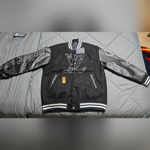 Louis Vuitton NBA  Black Varsity Jacket